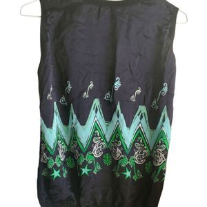 Versace Collection vintage authentic size 46 Italian green black blue